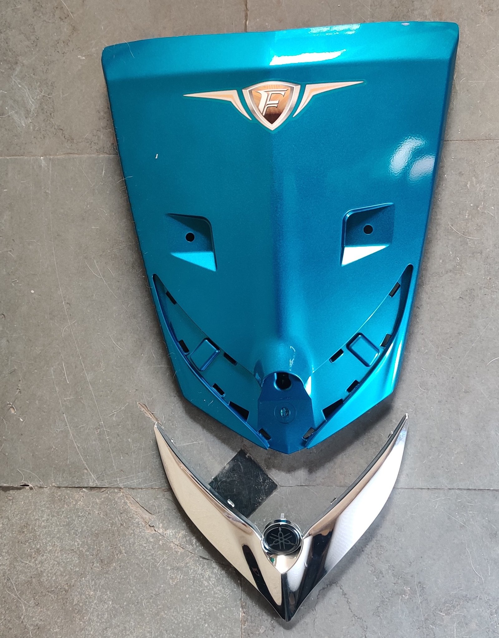 Front Nose For Yamaha Fascino with steel Garnish