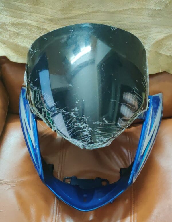 Honda Shine Blue Latest Headlight Visor, Fairing, Mask