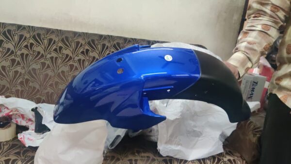 Blue Bajaj Xcd 135cc Front Mudguard