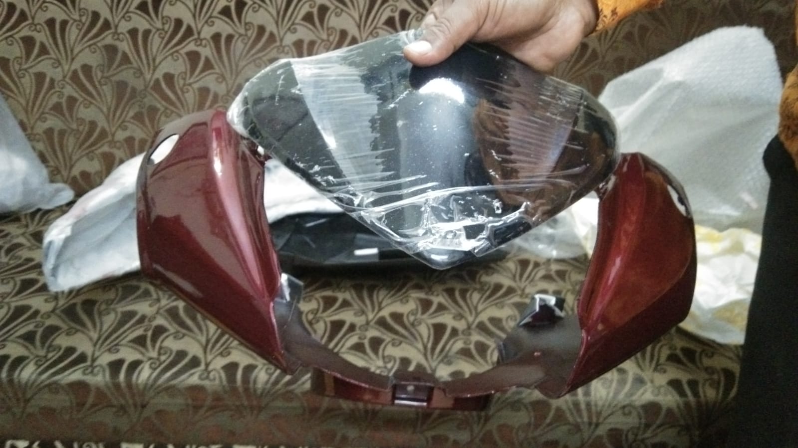 Honda Activa 125 Headlight Visor Mask Fairing BS6 Maroon