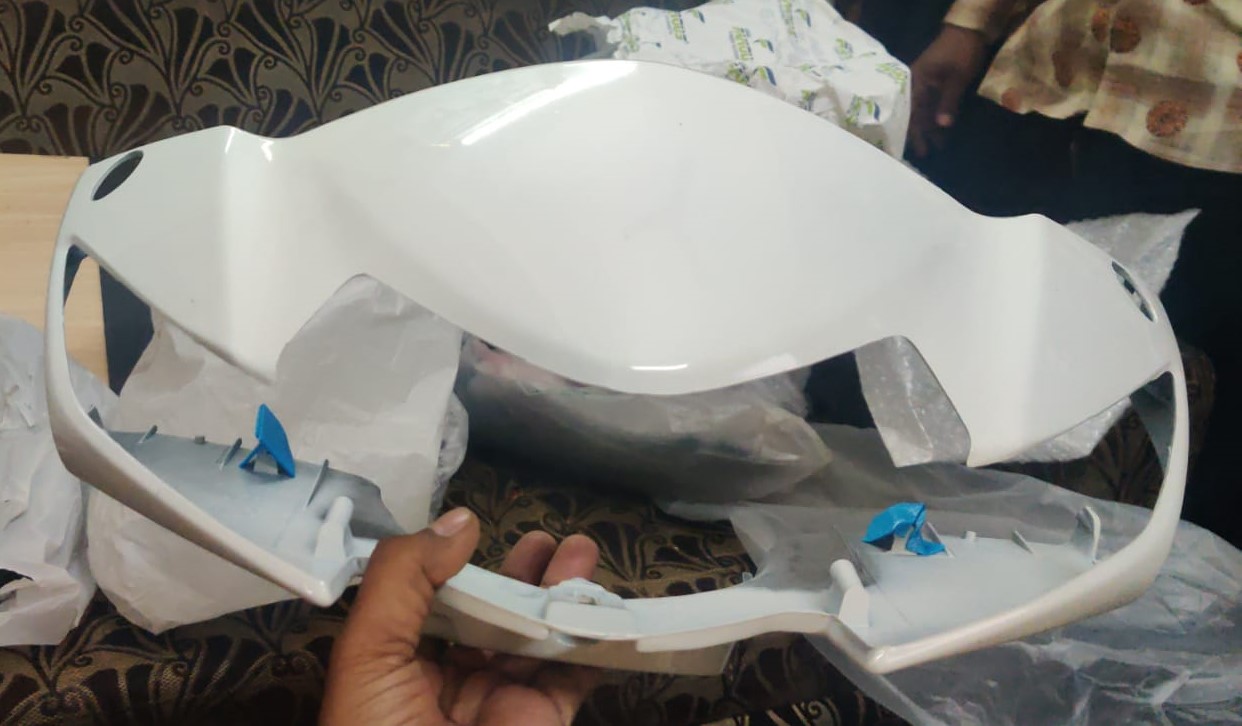 Honda Activa 3G Headlight Visor Mask Fairing White