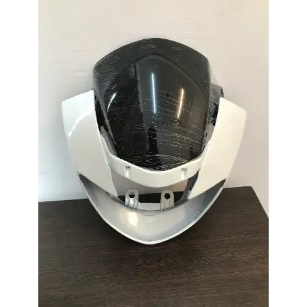 Apache RTR Visor White TVS Apache RTR Headlight Visor Mask Fairing White