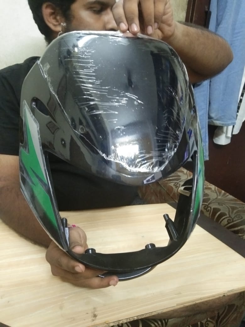 Bajaj Caliber 115 Headlight Visor Mask Fairing
