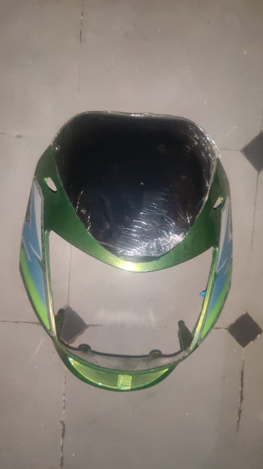 Bajaj Caliber Headlight Visor Mask Fairing Green