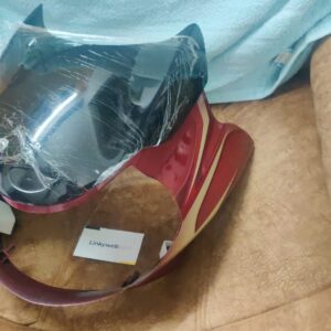 Bajaj Discover Headlight Visor Red - Linkyweb.com Bajaj Discover Headlight Visor Mask Fairing Red