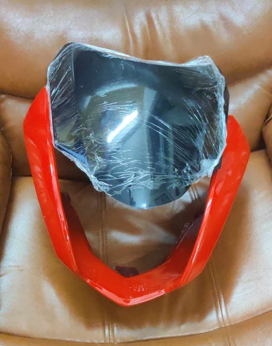Hero CBZ Xtreme Headlight Visor Mask Fairing T3 Red