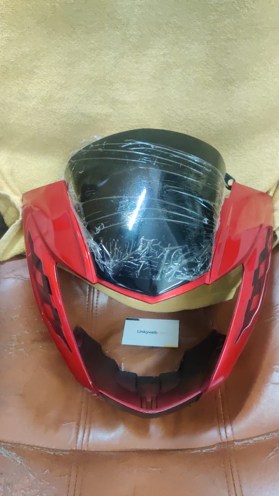 Hero Glamour Headlight Visor Mask Fairing Red