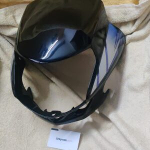 Hero HF Deluxe Headlight Visor Mask Fairing Black Purple