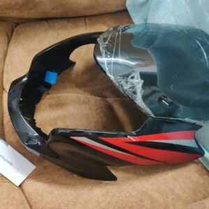 Hero Passion X Pro Headlight Visor Mask Fairing Black Red Sticker