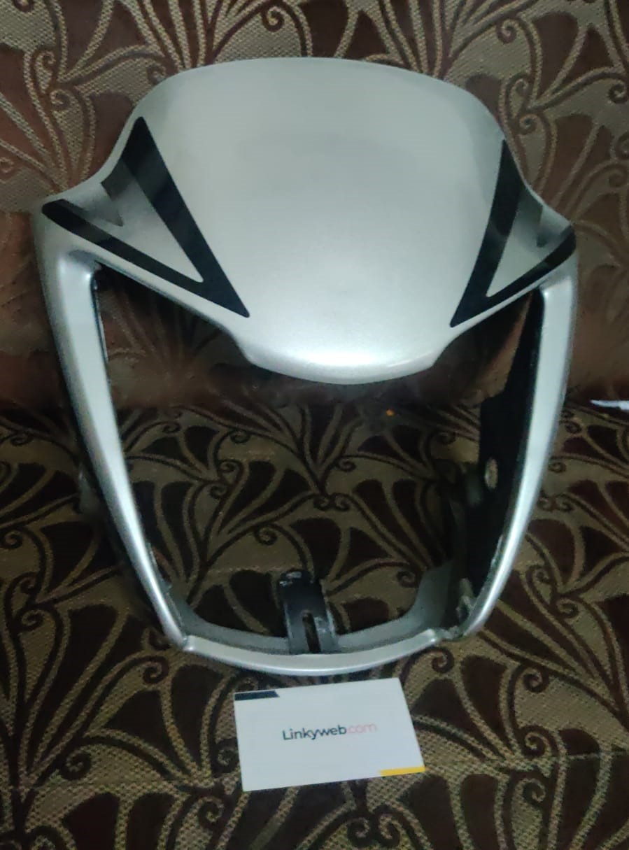 Hero Splendor NXG Headlight Visor Mask Fairing Silver
