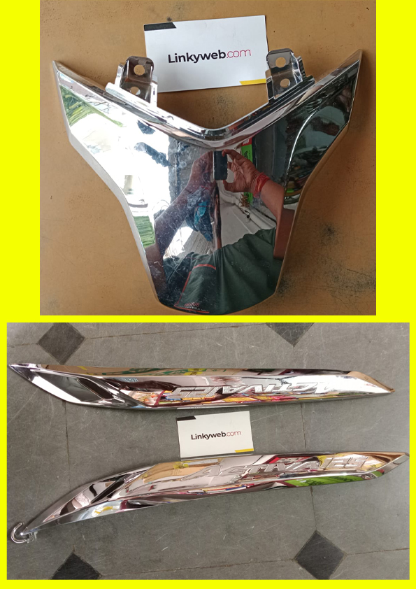 Honda Activa 125 Bs6 Nose Garnish And Garnish Patti Chrome