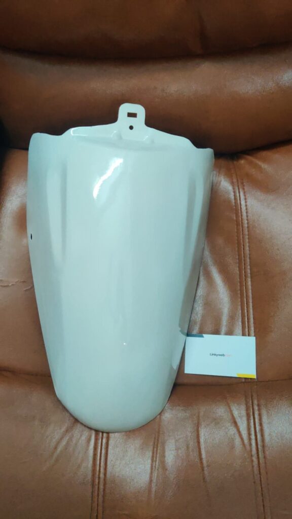 Honda aviator front mudguard made of durable metal in black finish