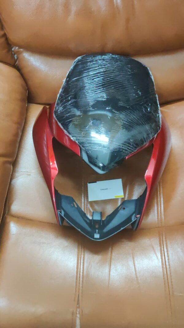 Honda-Livo-Headlight-Visor-Mask-Fairing-Red.jpeg Honda Livo Headlight Visor Mask Fairing Red Buy Now