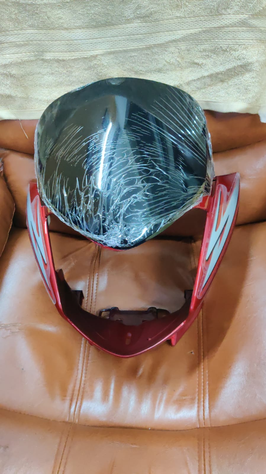 Honda Shine Headlight Visor Mask Fairing Latest Red Buy Now