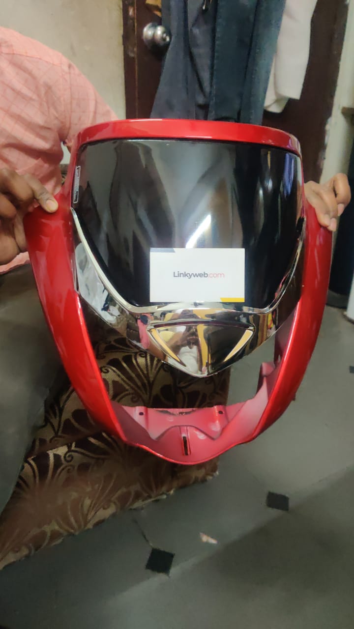 Honda Unicorn Headlight Visor Mask Fairing Red