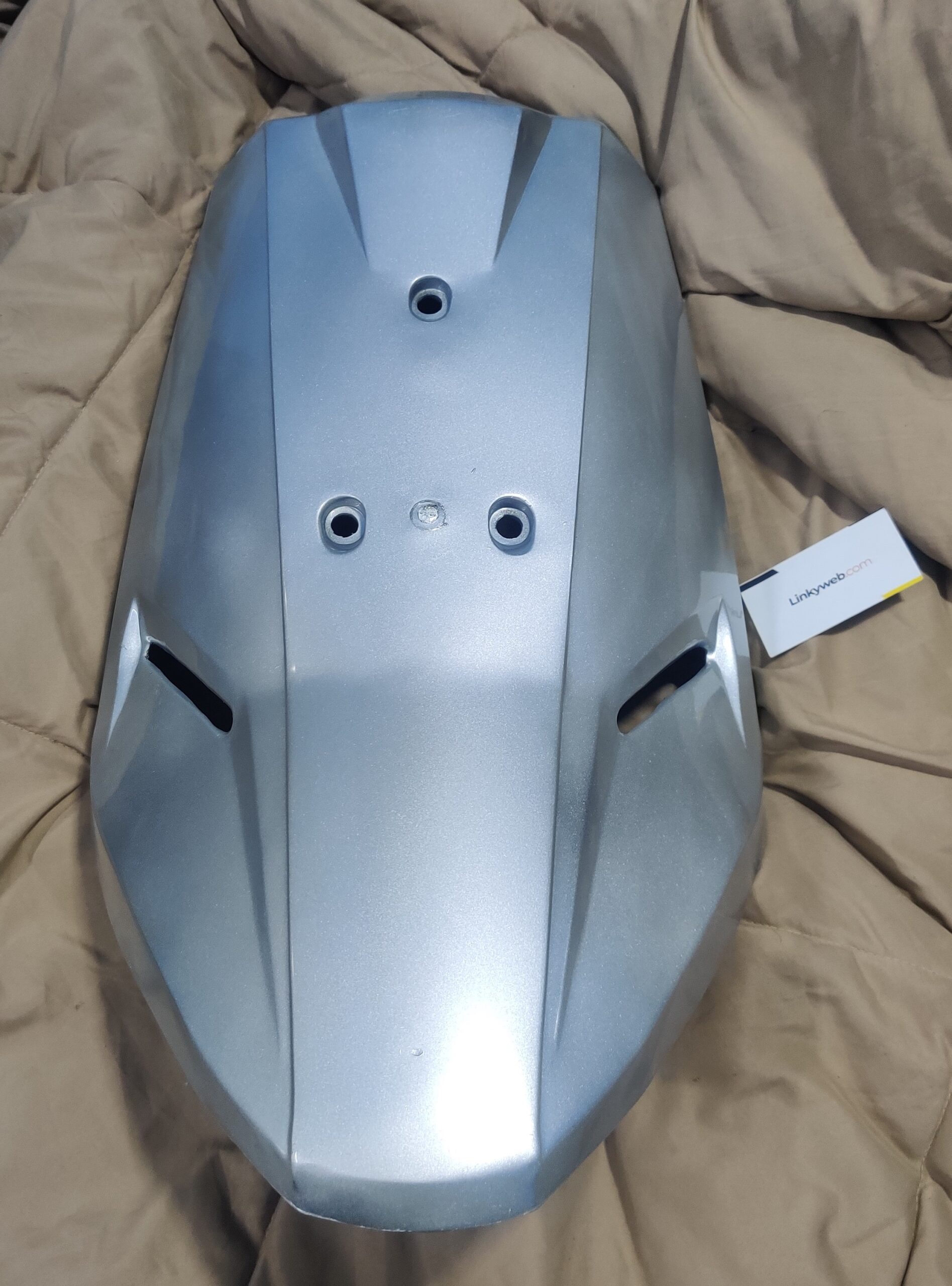 TVS Scooty Front Nose Shield Silver