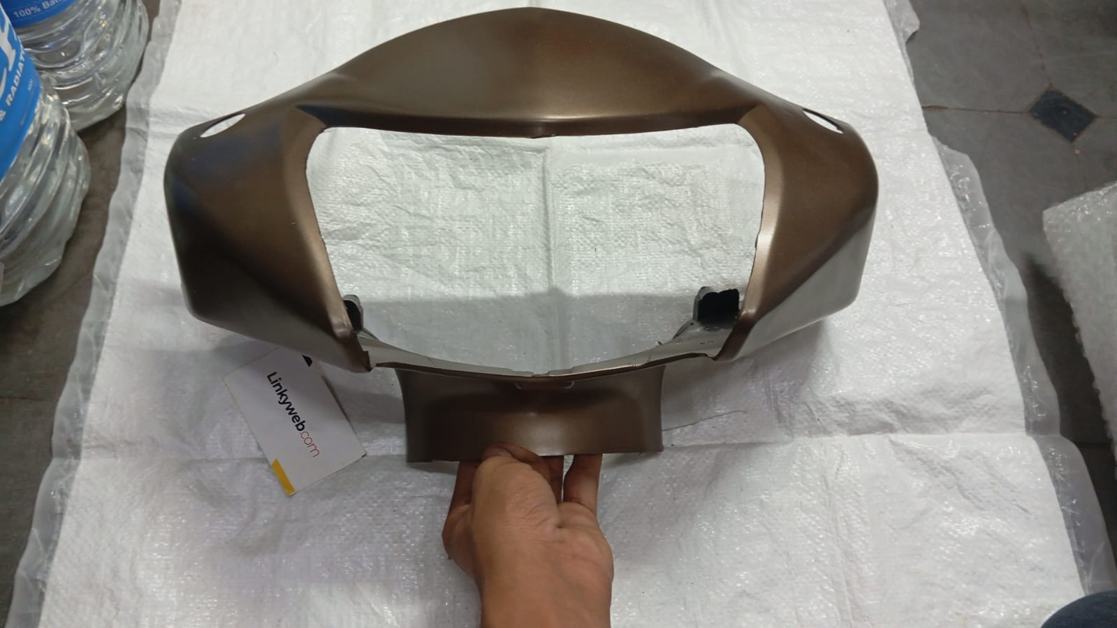 TVS Jupiter Headlight Visor Mask Fairing Autumn Brown