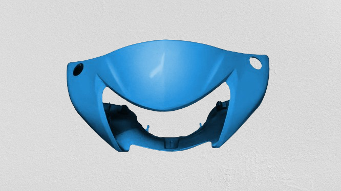 TVS Jupiter Headlight Visor Mask Fairing Blue