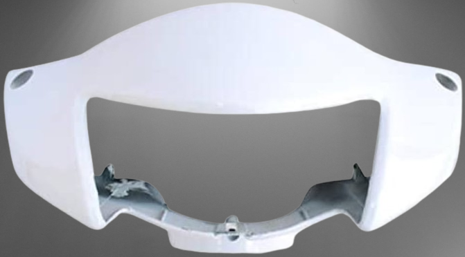 TVS Jupiter Headlight Visor Mask Fairing White