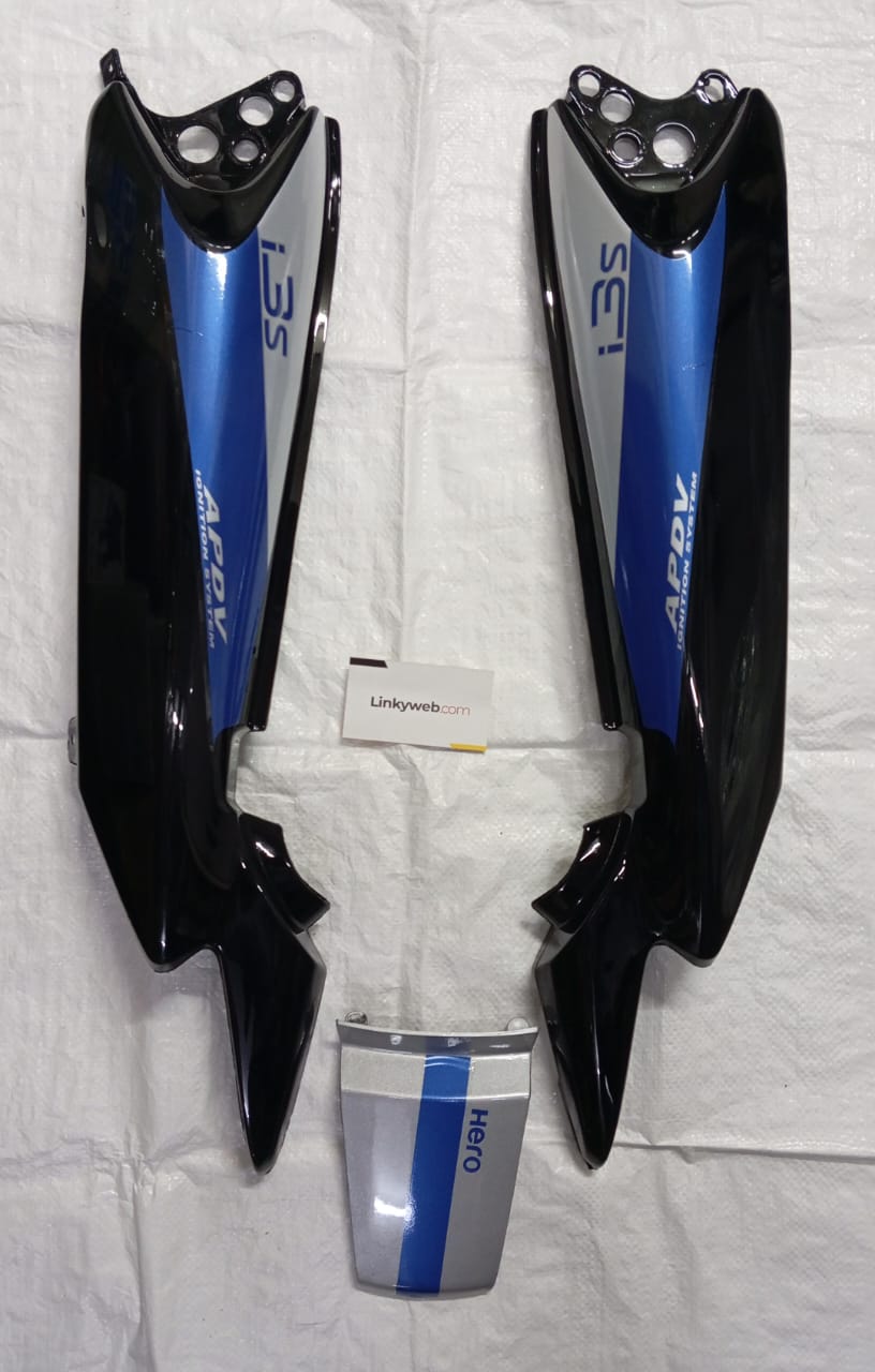 Hero Splendor iSmart Tail Panel Black Blue