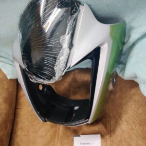Hero Splendor iSmart Headlight Visor Mask Fairing Silver Green