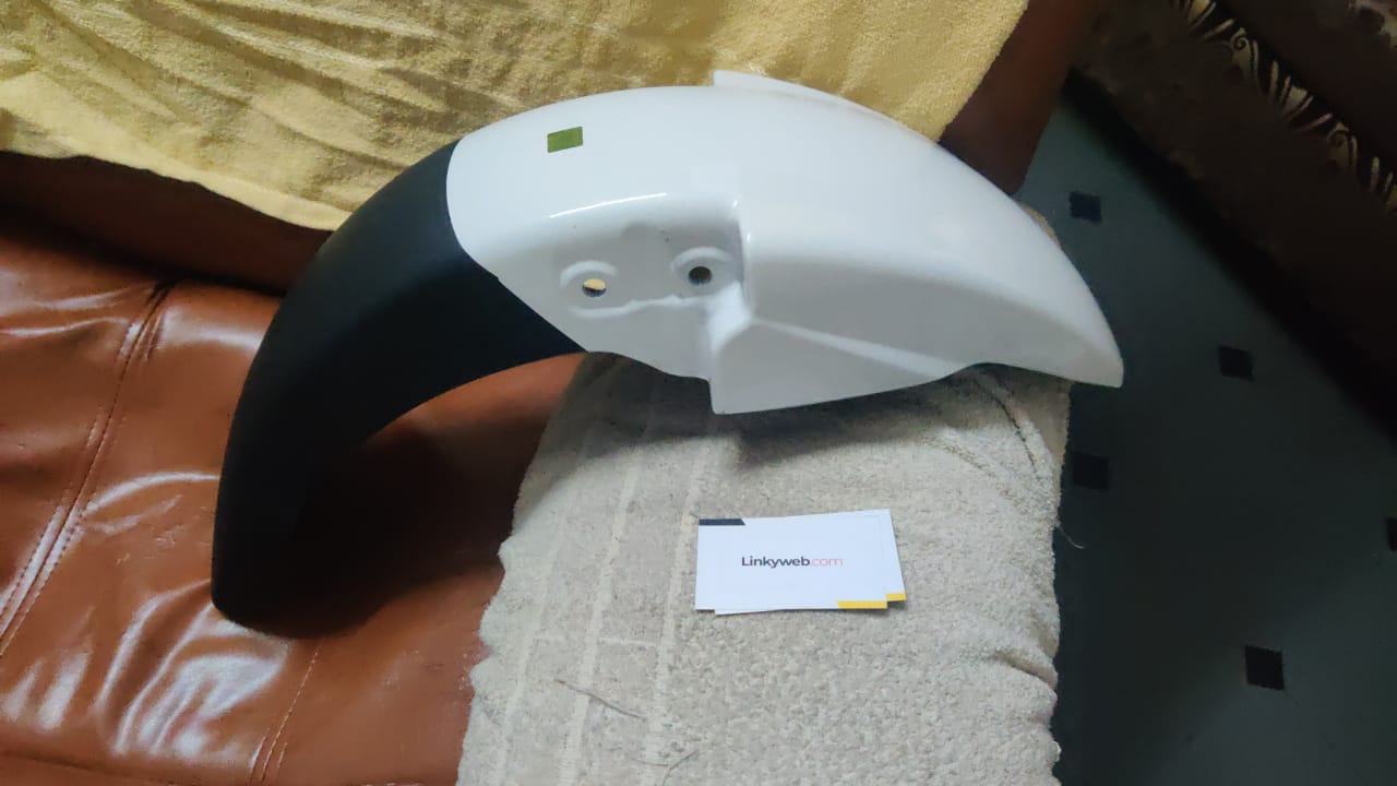 TVS Star Sport Front Mudguard White