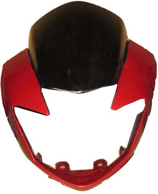 TVS Apache RTR Visor Red - Linkyweb.com TVS Apache RTR Headlight Visor Mask Fairing Red