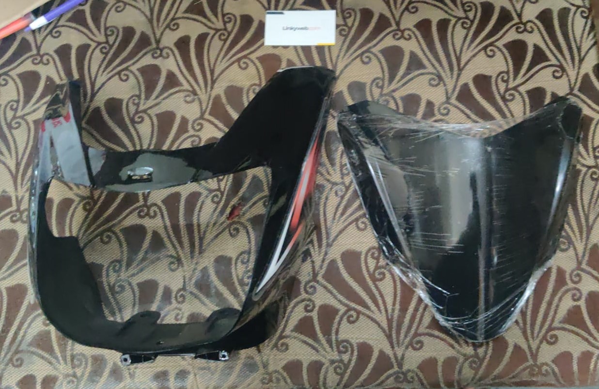 TVS Star City Plus Headlight Visor Mask Fairing Black Buy Now