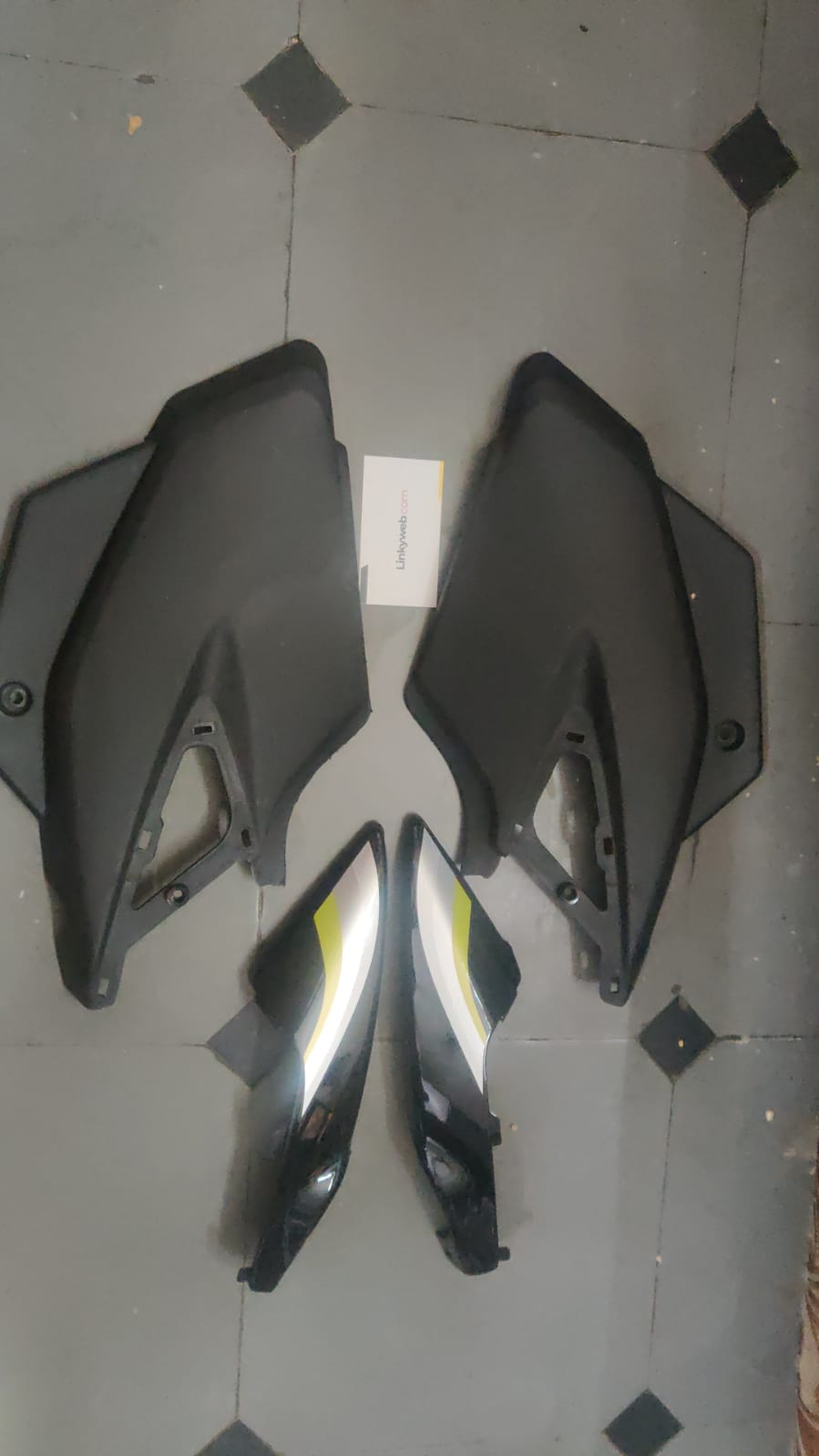 TVS Star Sport Side Panel Silver Green