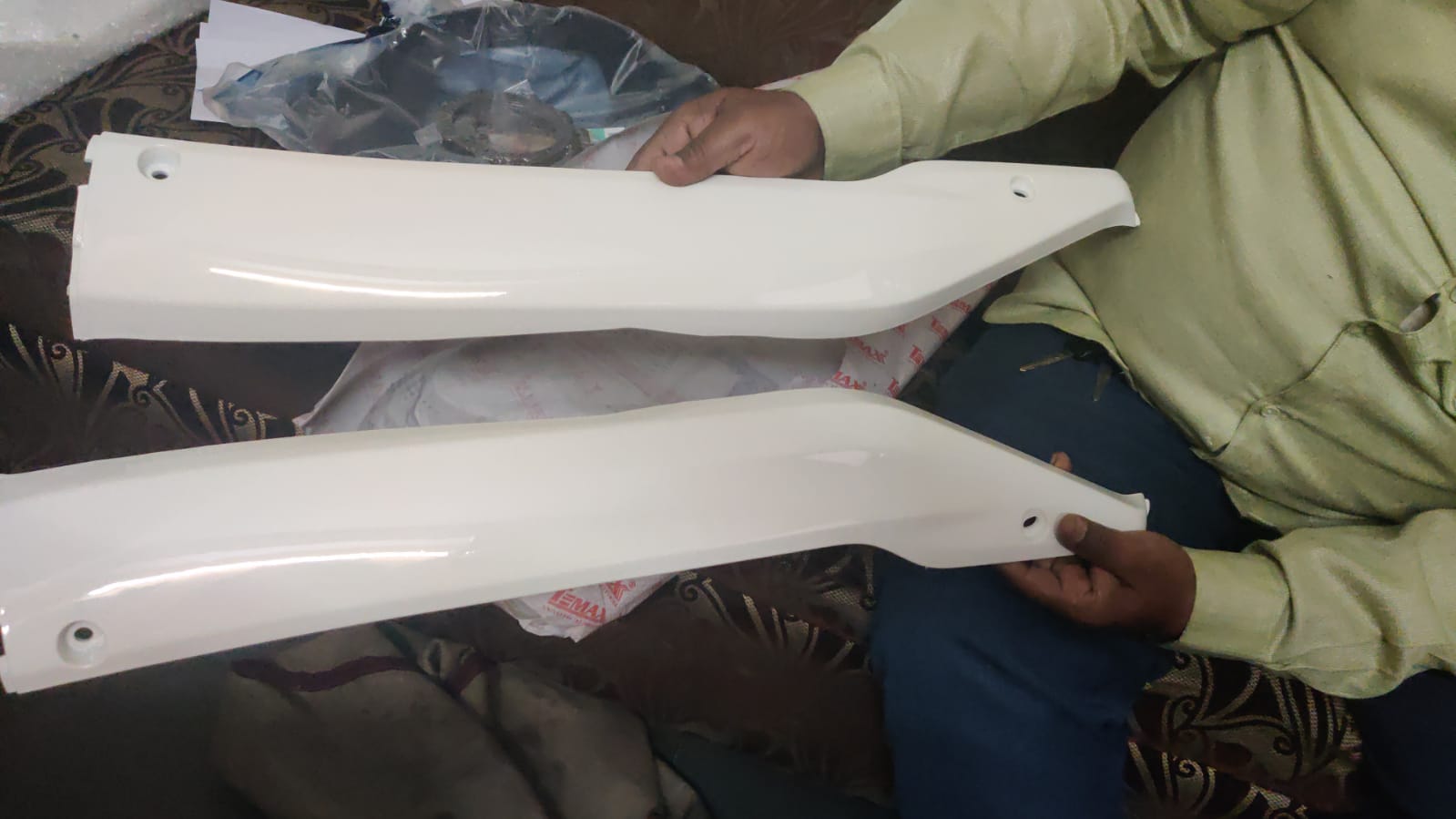 TVS Jupiter Foot Trim White