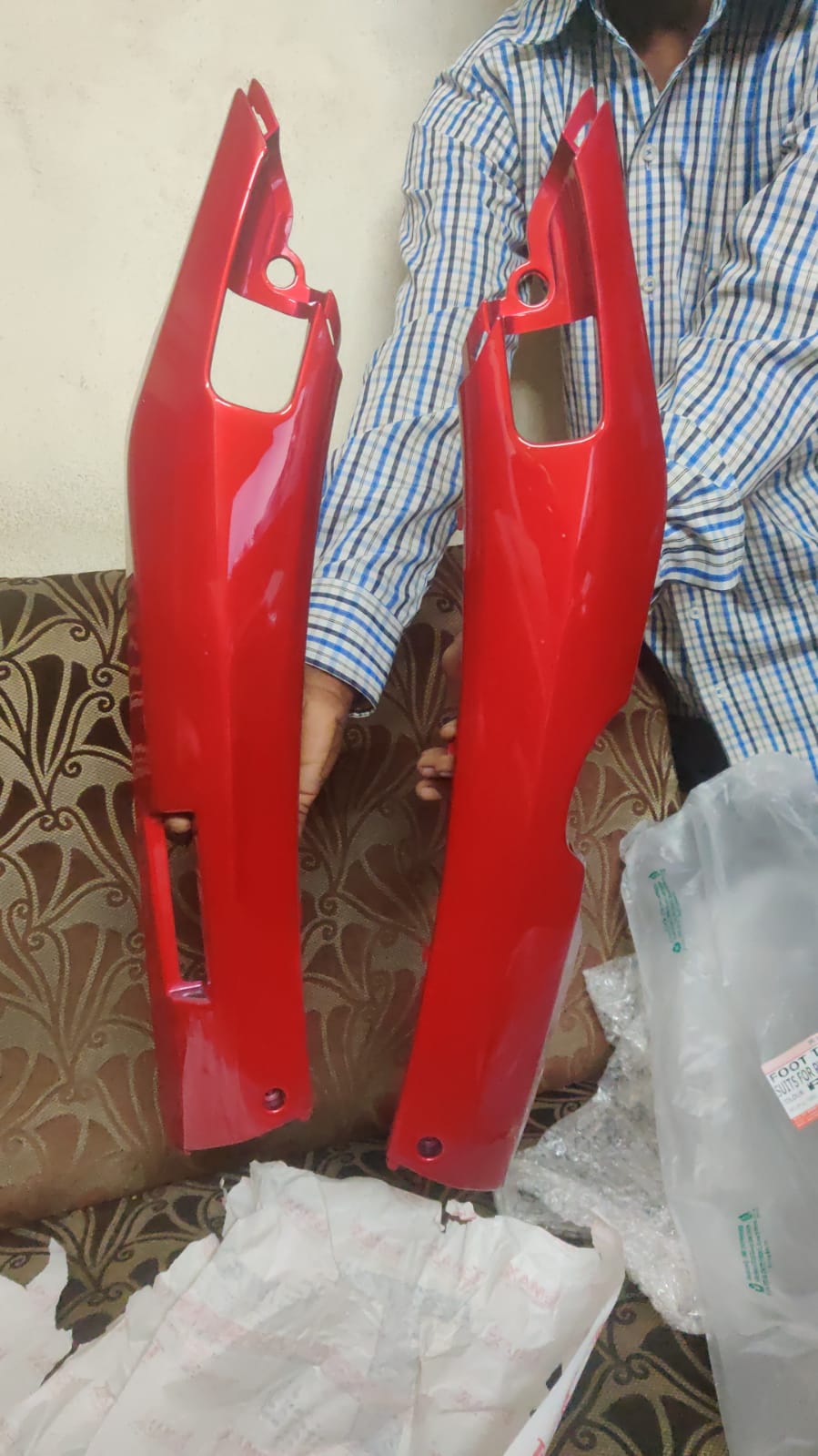 TVS Jupiter Foot Trim Red