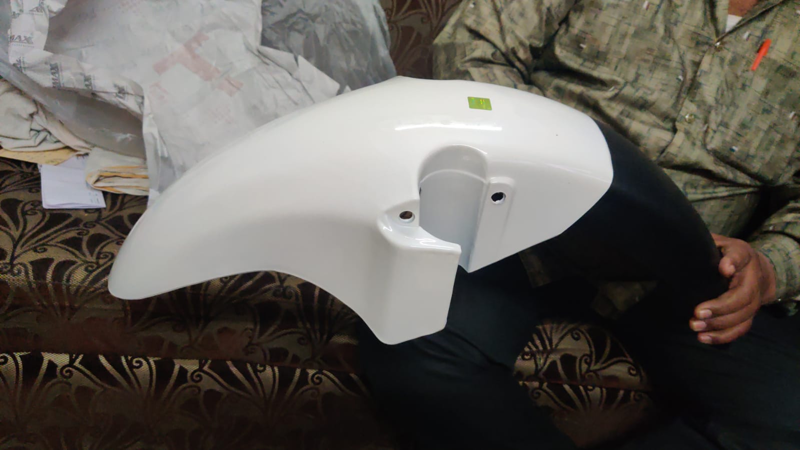 Hero Karizma Front Mudguard White