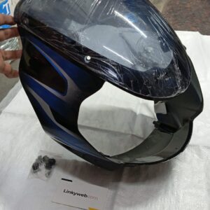 Bajaj Discover Headlight Visor Mask Fairing Black and Blue