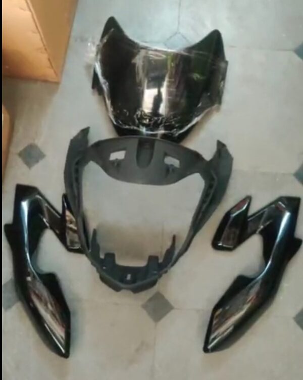 Yamaha FZ Headlight Visor Mask Fairing Black