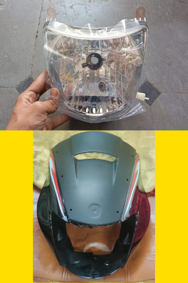 Yamaha Gladiator SS Headlight Visor and Black Combo