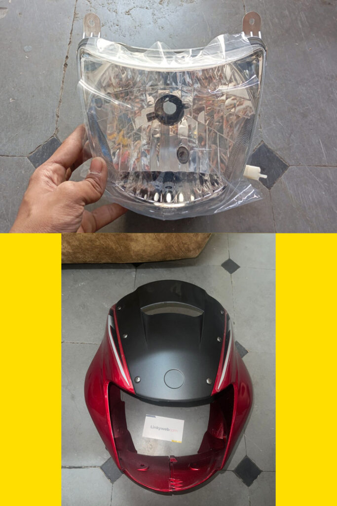 Yamaha Gladiator SS Visor and Headlight Combo fiber accessory