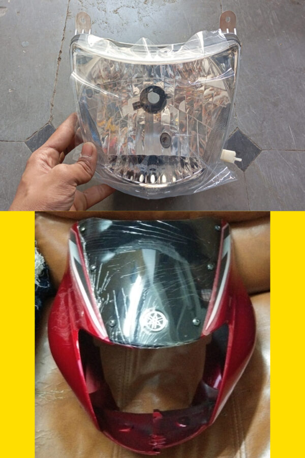 Yamaha Gladiator Visor and Head light Linkyweb.com (3) Yamaha Gladiator Headlight Visor and Combo