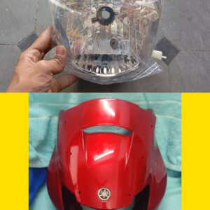 Yamaha Gladiator Visor and Head light Linkyweb.com (2) Yamaha Gladiator SS Headlight Visor and Black Combo