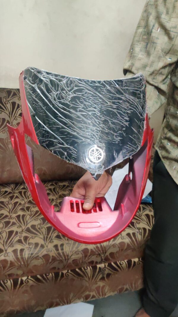 Yamaha Libero G5 Headlight Visor Mask Fairing Red