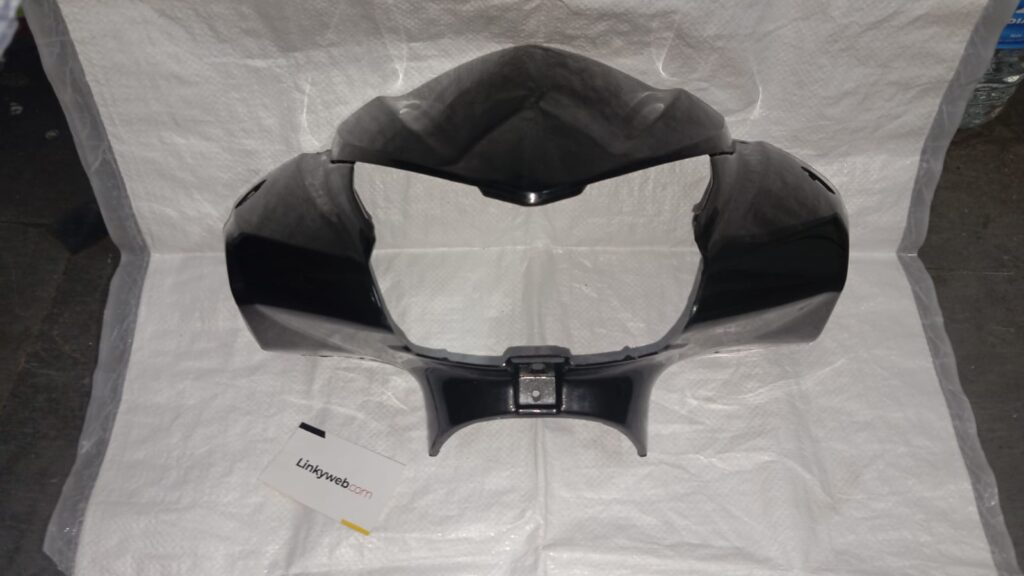 Black activa 125 headlight visor fiber mask fairing accessory