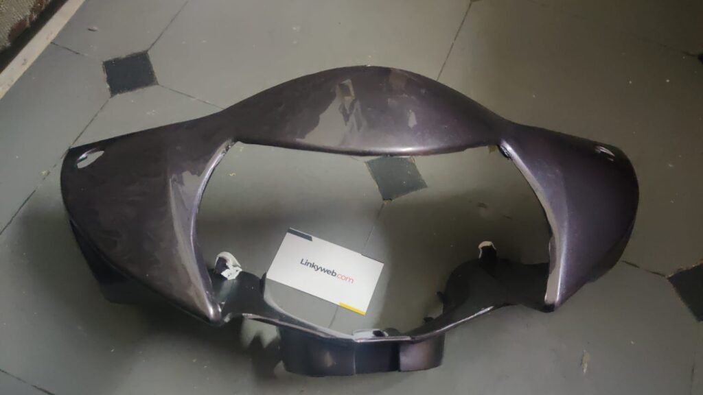 Honda activa i headlight visor in grey fiber material
