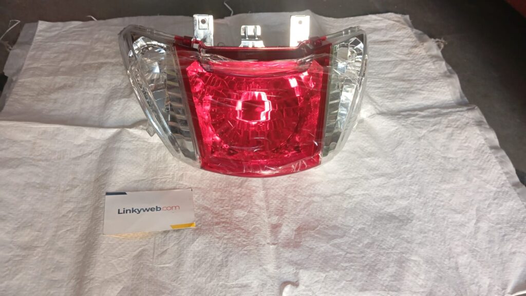 Honda Activa i tail light assembly showing red lens and housing
