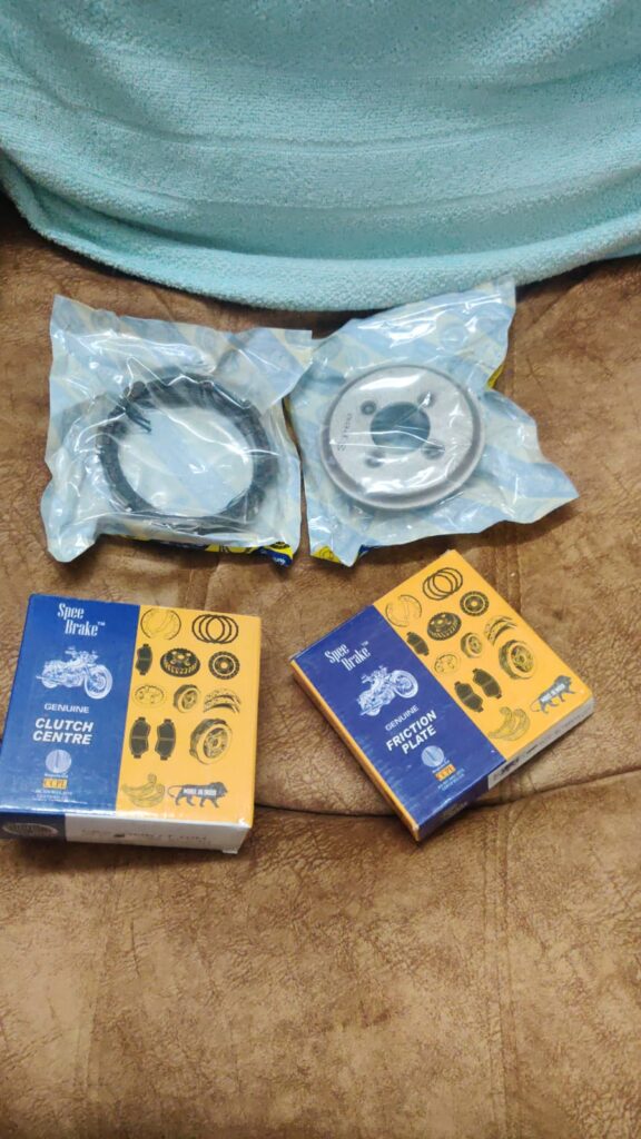 Ambition clutch plates and clutch hub set for motorcycle transmission