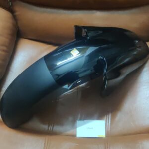 bajaj discover 100 front mudguard displayed in durable fiber finish