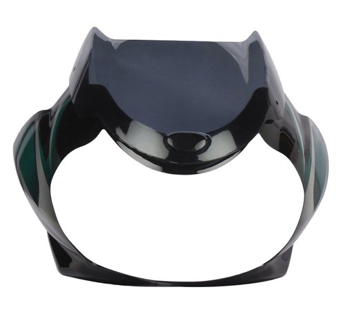 Glossy black bajaj discover 135 visor front mask fairing accessory