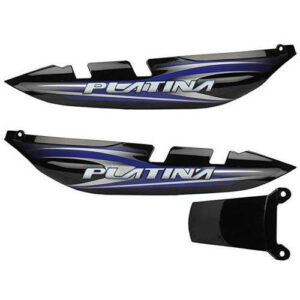 Glossy painted bajaj platina es tail panel viewed from a three-quarter angle