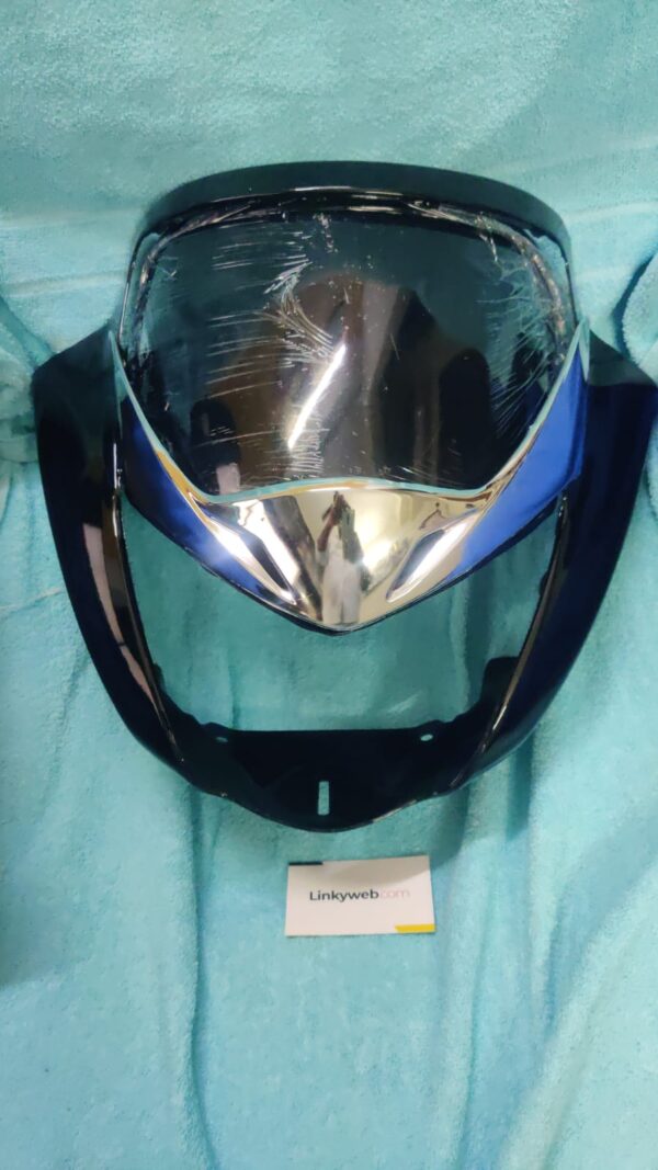 bs-6-visor-.jpeg Honda Unicorn BS6 Headlight Visor Mask Fairing Black