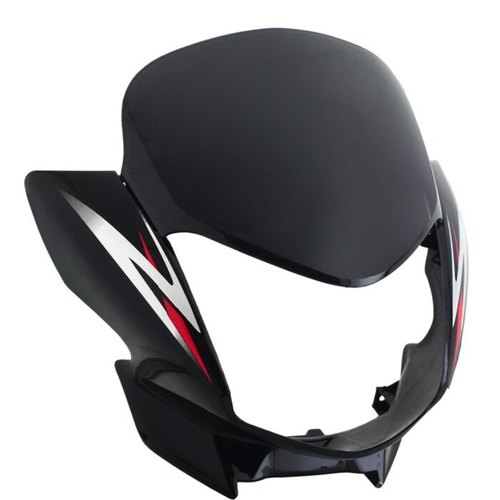 Cb shine headlight visor mask fairing in glossy finish mounted for display