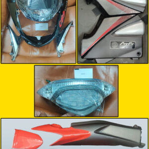 Hero cbz xtreme body kit showing visor and side panels for motorcycle restoration