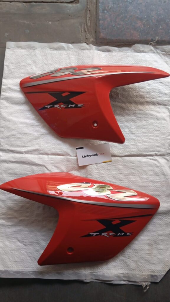 Hero CBZ Xtreme TPFC Guard red fiber tank panel side view